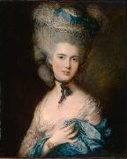 Thomas Gainsborough Woman in Blue (mk08) oil painting on canvas